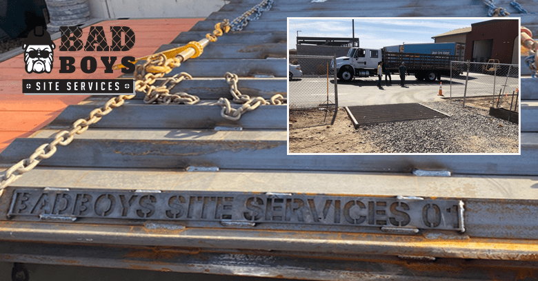 Trackout Plate Construction Site Photo